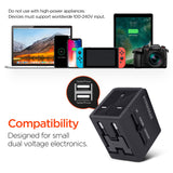 HyperGear All-in-one World Travel Adapter Black