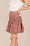 Floral Smocked Skirt