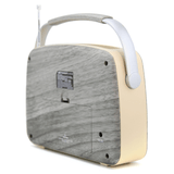 Emerson Portable Retro Radio with Built-In Rechargeable Battery and