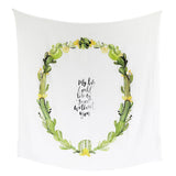 Desert Cactus - Organic Swaddle Blanket Blue Thalassa