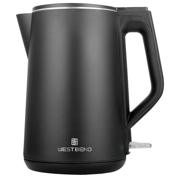West Bend 1500W 1.5L Cordless Kettle with Stainless Interior Sky Iapetus