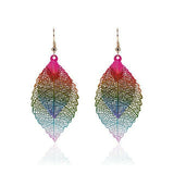 Rainbow Leaf Earrings
