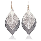 Rainbow Leaf Earrings