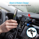 Naztech Smart Grip Wireless Charging Car Mount Black