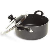 Better Chef 8Qt Heavy Gauge Aluminum Dutch Oven with Glass Lid Sky Iapetus
