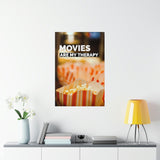 Movies Are My Therapy Poster Yellow Pandora