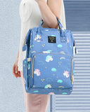 Fish-Opening Diaper Bag Unicorn Backpack Maroon Chronos