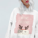 Womens Meowy Christmas Sweatshirt Yellow Pandora