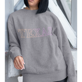 Womens Texas Gradient Crewneck Sweatshirt Yellow Pandora