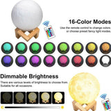 Glowing Moon Lamp with Stand
