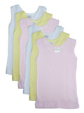 Bambini Girls's Pastel Tank Top (6 Pack)