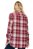 Oversize Boyfriend Plaid Checkered Flannel Lime Milo