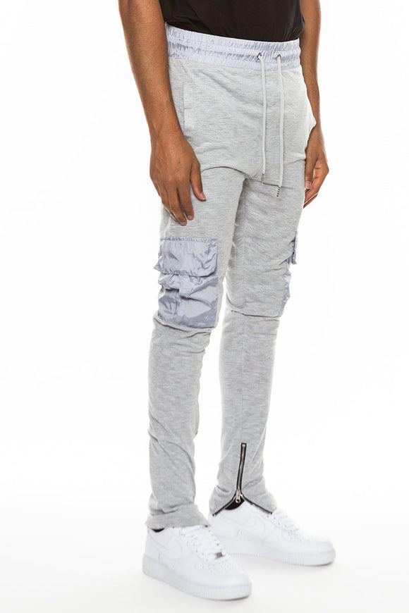 Heathered Cotton Blend Joggers Lime Milo