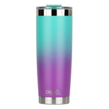 DRINCO® 20oz Insulated Tumbler Spill Proof Lid 2 Straws(Ombre Teal) Orchid Lavender