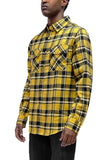 Long Sleeve Checkered Flannel Shirt