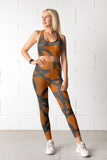 Abstract Orange Fitness Set