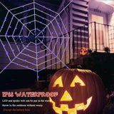 Halloween Large Light Up Cobweb Display Prop