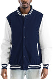 Melton Varsity Letterman Jacket Lime Milo