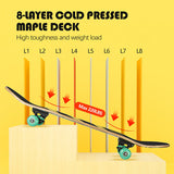Kids Double Kick Maple Kids Skateboards for Beginners