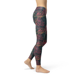Women's Floral Lotus Leggings