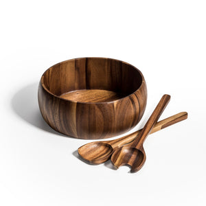 Large Salad Bowl with Servers Azure Lily