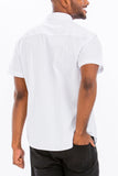 TWO POCKET BUTTON DOWN SHIRT (WHITE) Lime Milo