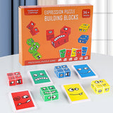 Zunammy Expression Puzzle Building Blocks Game
