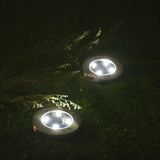 4 LED Solar Powered In-Ground Lights - Set of 4