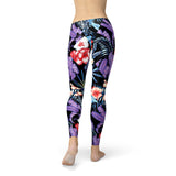 Women's Geometric Tropical Floral Leggings