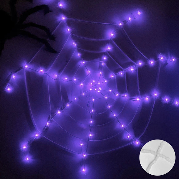 Halloween Large Light Up Cobweb Display Prop
