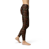 Women's Polka Dots Aboriginal Artwork Leggings