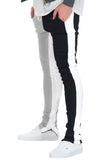 SLICE TRACK PANTS- BLACK/GREY/WHITE Lime Milo
