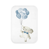 Baby Elephant Holding Balloons Mat Home Accents Yellow Pandora