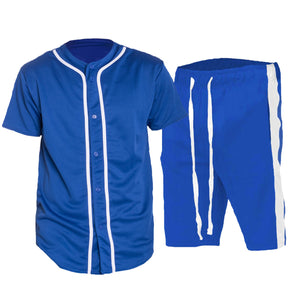 Bleed Blue Jersey and Short Set Lime Milo