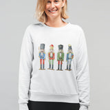 Womens Nutcracker Toy Soldiers Sweatshirt Yellow Pandora