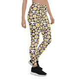 Women's Daisies and Skulls Leggings