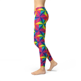 Women's Rainbow Pinwheel Leggings