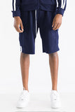 TWO STRIPE CARGO POCKET TRACK SHORTS Lime Milo