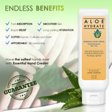 AloeHydrate Essential Hand Cream; Moisturize, Soften, Repair Dry Skin