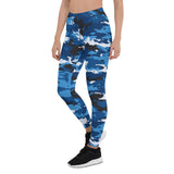 Women's Blue Camo Leggings