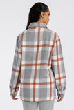 Boyfriend Oversized Soft Flannel Shacket Lime Milo