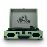 Victor Metro Plus Portable Dual Bluetooth Suitcase Turntable Sky Iapetus