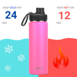 DRINCO® 22oz Stainless Steel Sport Water Bottle - Island Pink Orchid Lavender