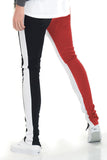 SLICE TRACK PANTS- BLACK/RED/WHITE