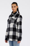 Boyfriend Oversized Soft Flannel Shacket Lime Milo