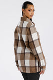 Boyfriend Oversized Soft Flannel Shacket Lime Milo