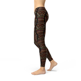 Women's Polka Dots Aboriginal Artwork Leggings
