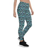 Ocean Mermaid Leggings for Women Maroon Sooty