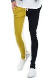 SLICE TRACK PANTS- BLACK/YELLOW/WHITE