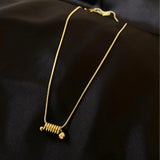 Mini Spring Necklace - Gold Plated